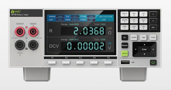 Yüksek hassasiyetli ve yüksek çözünürlüklü bir pil test cihazı olan SBT60, pil iç direnci ve voltajını daha doğru ölçmek için AC 4-terminal test yöntemini kullanır. Cihaz, pil parametrelerinin standartlara uyup uymadığını otomatik olarak değerlendiren bir karşılaştırıcı işlevine sahiptir ve geçme oranını hesaplar. Lithium piller, güç pilleri, enerji depolama pilleri gibi çeşitli pil türlerini test etmek ve ayırmak için uygundur.