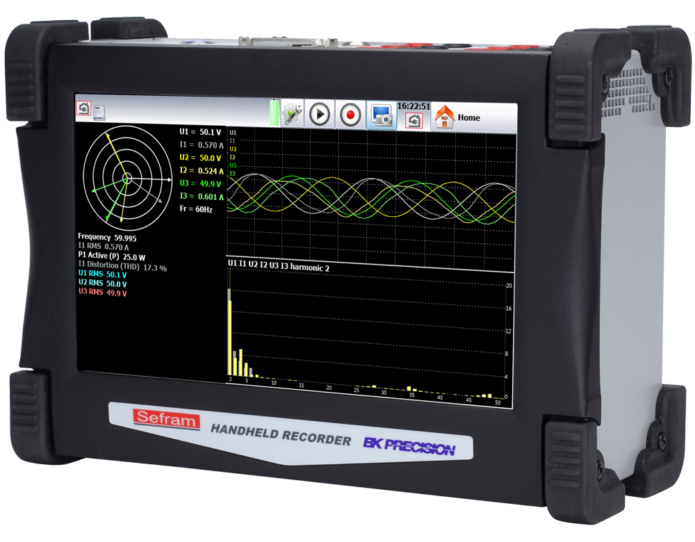 DAS60_left_lrg BK PRECISION DAS60  6 Kanalı Yüksek Hızlı Multifunction Datalogger - Görsel 4